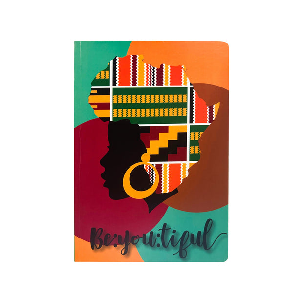 Harmony in Heritage: African-Inspired A5 Lined Notebook Suprema Rose