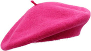 Hot Pink Woman Fall/Winter Berets Painter Fashion Style Hat Suprema Rose