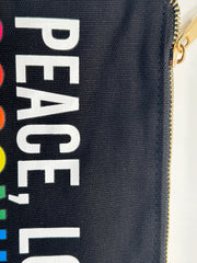 Peace Love & Coconut Oil Cosmetic Bag Suprema Rose
