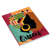 Queen's Journey: African-Themed A5 Lined Notebook Suprema Rose