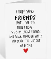 Eternal Pals: Ghost Friends Forever Greeting Card Suprema Rose
