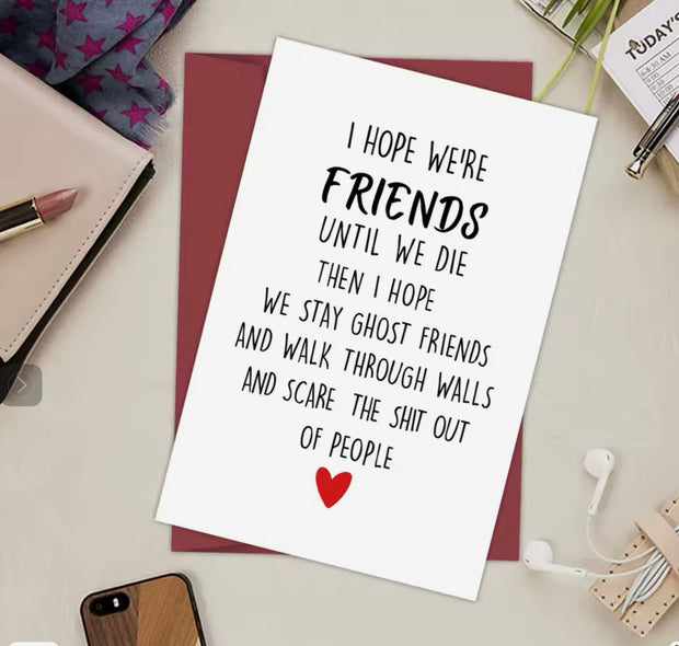 Eternal Pals: Ghost Friends Forever Greeting Card Suprema Rose
