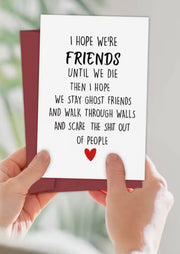 Eternal Pals: Ghost Friends Forever Greeting Card Suprema Rose