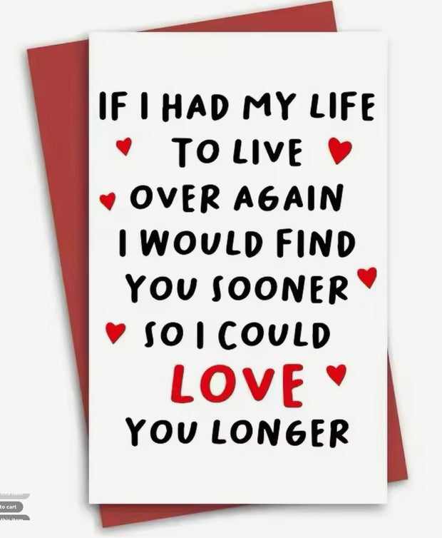 Love You Longer: Heartfelt Romance Greeting Card Suprema Rose