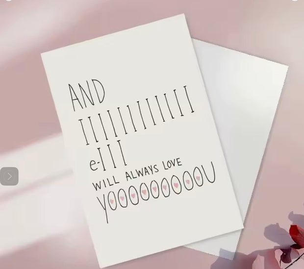 And III Will Always Love You – Timeless Friendship Card Suprema Rose