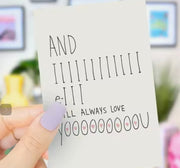 And III Will Always Love You – Timeless Friendship Card Suprema Rose