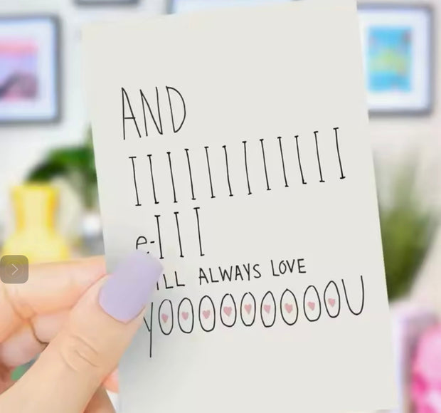 And III Will Always Love You – Timeless Friendship Card Suprema Rose