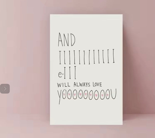 And III Will Always Love You – Timeless Friendship Card Suprema Rose