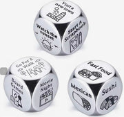 Stainless Steel Date Night Dice Set – Adult Entertainment for Endless Fun Suprema Rose