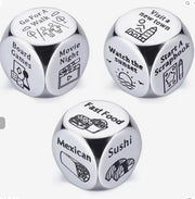 Stainless Steel Date Night Dice Set – Adult Entertainment for Endless Fun Suprema Rose