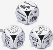 Stainless Steel Date Night Dice Set – Adult Entertainment for Endless Fun Suprema Rose