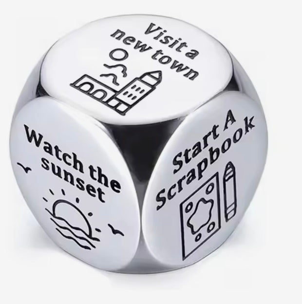 Stainless Steel Date Night Dice Set – Adult Entertainment for Endless Fun Suprema Rose
