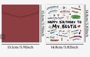 Happy Birthday, Bestie Card Suprema Rose