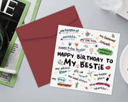 Happy Birthday, Bestie Card Suprema Rose