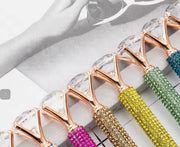 Yellow Blinged Diamond Topped Writing Pen Suprema Rose