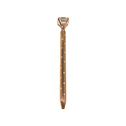 Rose Gold Polka Dot Diamond Topped Writing Pen Suprema Rose