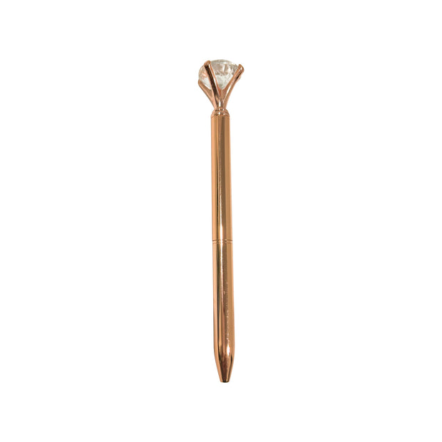 Gold Diamond Topped Writing Pen&nbsp; Suprema Rose