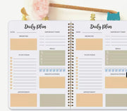 Versatile Undated Planner: Your All-in-One Tool for Priorities, Meal Planning, Health, and More Suprema Rose