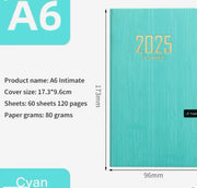 2025 Portable Planner: 365-Day Durable Cover Daily &amp; Weekly Schedule Notebook Suprema Rose