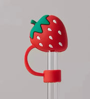 Red Strawberry Straw Cover Cap for Stanley Cup 10mm Suprema Rose