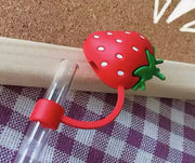 Red Strawberry Straw Cover Cap for Stanley Cup 10mm Suprema Rose