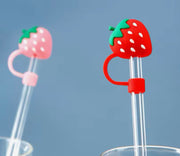 Red Strawberry Straw Cover Cap for Stanley Cup 10mm Suprema Rose