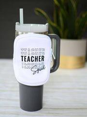 Two and Crew - Teacher SQUAD Water bottle Tumbler pouch wallet organizer Two and Crew